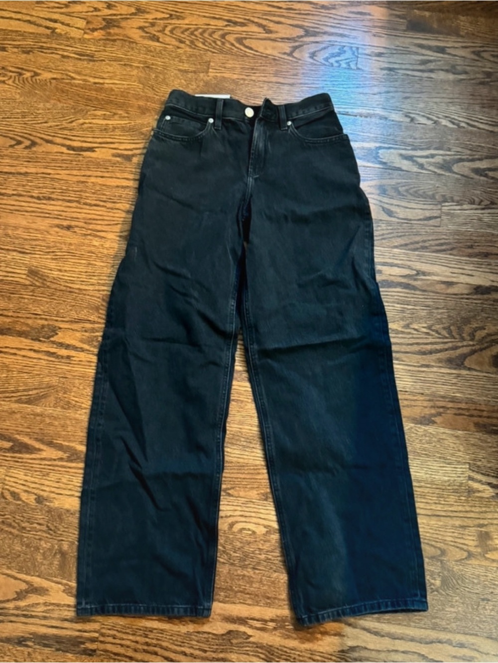 Garage Black Low Rise Baggy Jeans - Picture 2 of 2